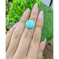 9.60 Ct. Cabochon Turquoise from Persia Life Style