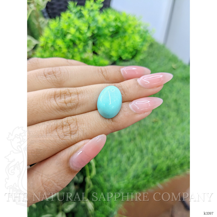 12.36 Ct. Cabochon Turquoise from Persia