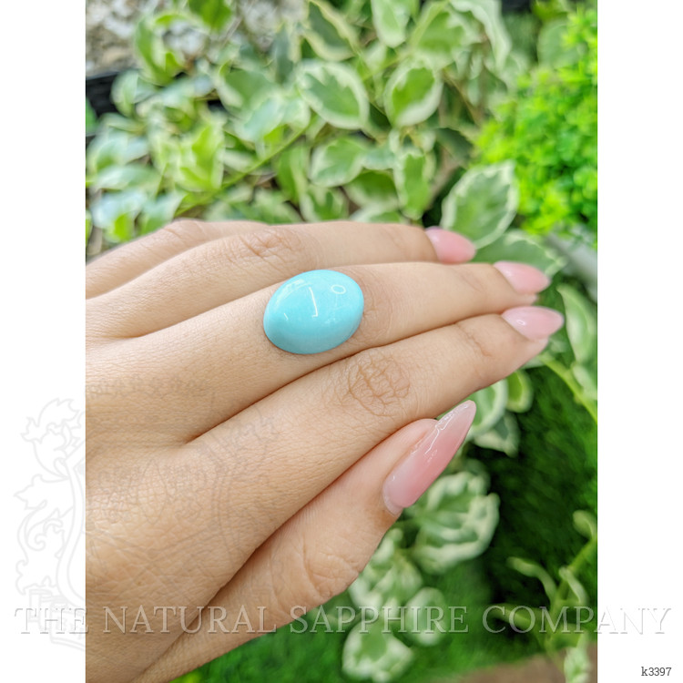 12.36 Ct. Cabochon Turquoise from Persia