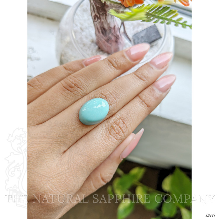 12.36 Ct. Cabochon Turquoise from Persia
