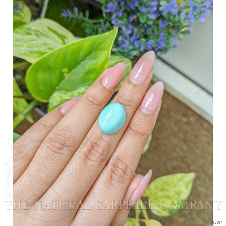 12.36 Ct. Cabochon Turquoise from Persia