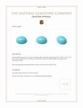 10.67 Ct. Cabochon Turquoise from Persia Appraisal