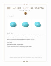 10.67 Ct. Cabochon Turquoise from Persia Appraisal