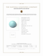 15.79 Ct. Cabochon Turquoise from Persia(Iran) Scan Report