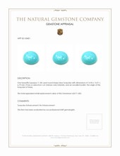 11.38 Ct. Cabochon Turquoise from Persia Appraisal