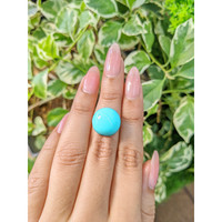 11.38 Ct. Cabochon Turquoise from Persia Life Style