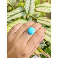 11.38 Ct. Cabochon Turquoise from Persia Life Style