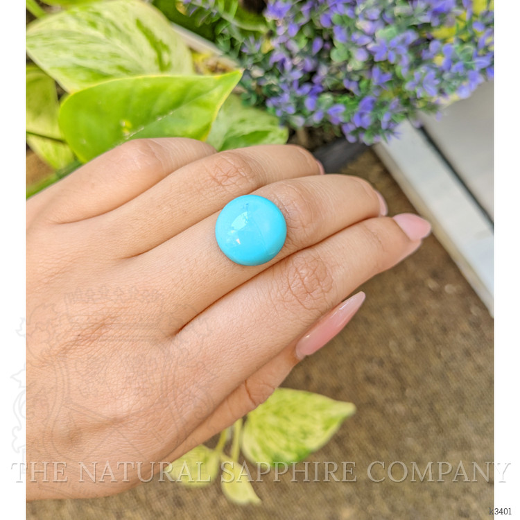 11.38 Ct. Cabochon Turquoise from Persia