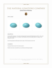 1.55 Ct. Cabochon Turquoise from Persia Appraisal