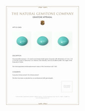 1.10 Ct. Cabochon Turquoise from Persia Appraisal