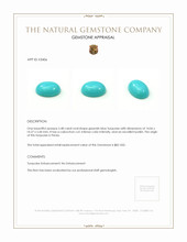 5.48 Ct. Cabochon Turquoise from Persia Appraisal