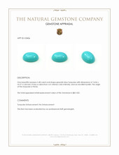 5.48 Ct. Cabochon Turquoise from Persia Appraisal