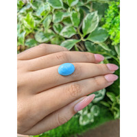 7.25 Ct. Cabochon Turquoise from Persia(Iran) Life Style
