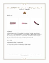 3.77 Ct. Tourmaline from Brazil Appraisal