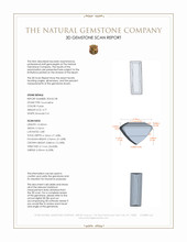 3.77 Ct. Tourmaline from Brazil 3 D Scan Report