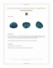 15.54 Ct. Multi Color Black Opal (Dark Opal) from Australia Appraisal