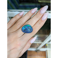 15.54 Ct. Black Opal from Australia Life Style