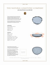 15.54 Ct. Black Opal from Australia 3 D Scan Report