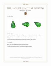 19.15 Ct. Multi Color Black Opal (Dark Opal) from Australia Appraisal