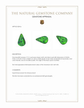 19.15 Ct. Multi Color Black Opal from Australia Appraisal