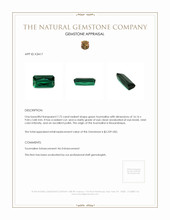 7.72 Ct. Tourmaline from Mozambique Appraisal