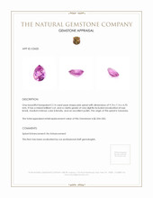 2.14 Ct. Purplish Pink Spinel from Tanzania Appraisal