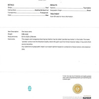 0.86 Ct. Bluish Green Paraiba Tourmaline from Brazil Scan Report