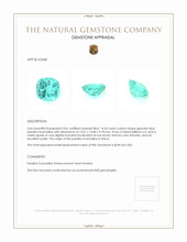 14.45 Ct. Paraiba Tourmaline from Africa Appraisal