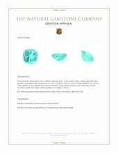 14.45 Ct. Greenish Blue Paraiba Tourmaline from Africa Appraisal