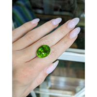 14.92 Ct. Peridot from Burma (Myanmar) Life Style