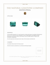 1.49 Ct. Tourmaline from Afghanistan Appraisal
