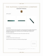 3.08 Ct. Tourmaline from Afghanistan Appraisal