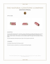 0.91 Ct. Tourmaline from United States Appraisal