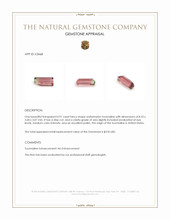 0.91 Ct. Watermelon Tourmaline from United States Appraisal