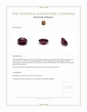 2.83 Ct. Rhodolite Garnet from Madagascar Appraisal