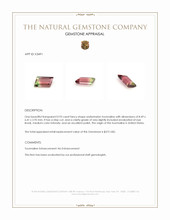 0.93 Ct. Tourmaline from United States Appraisal