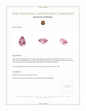 1.59 Ct. Spinel from Tanzania Appraisal