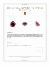 1.69 Ct. Spinel from Ceylon (Sri Lanka) Appraisal