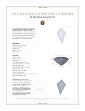 0.59 Ct. Spinel from Burma (Myanmar) 3 D Scan Report