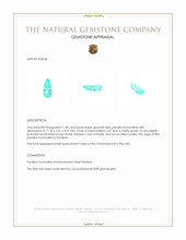 1.58 Ct. Greenish Blue Paraiba Tourmaline from Namibia Appraisal