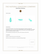 1.58 Ct. Paraiba Tourmaline from Namibia Appraisal