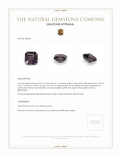 3.57 Ct. Spinel from Burma (Myanmar) Appraisal