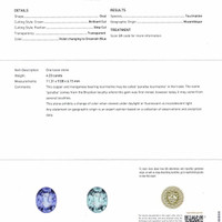 4.33 Ct. Paraiba Tourmaline from Mozambique Scan Report