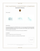 0.74 Ct. Paraiba Tourmaline from Mozambique Appraisal