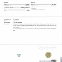 0.56 Ct. Paraiba Tourmaline from Mozambique Scan Report