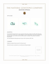 0.81 Ct. Bluish Green Paraiba Tourmaline from Mozambique Appraisal