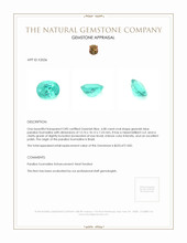 6.08 Ct. Paraiba Tourmaline from Brazil Appraisal