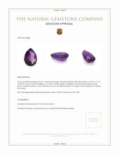 0.67 Ct. Amethyst from Ceylon (Sri Lanka) Appraisal