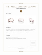 6.33 Ct. Beryl from Madagascar Appraisal