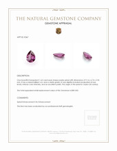 1.64 Ct. Pinkish Purple Spinel from Ceylon (Sri Lanka) Appraisal
